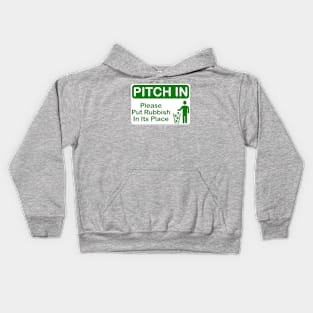 Pitch In Kids Hoodie